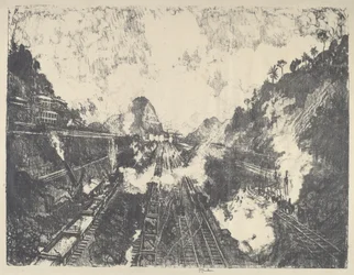 Der Schnitt, Blick auf den Ancon Hill, 1912