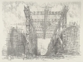 Das Gerüst, 1916