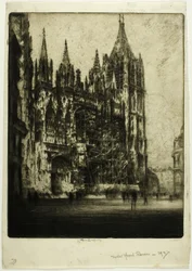 Die Westfassade, Kathedrale von Rouen