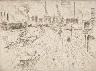 Gleise, Oberhausen, 1910