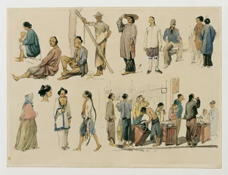 Figurenstudien von Chinesen