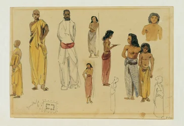 Singhalesische Priester auf Ceylon