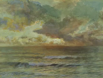 Sonnenuntergang in Seascale