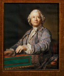 Komponist Christoph Willibald Gluck am Spinett