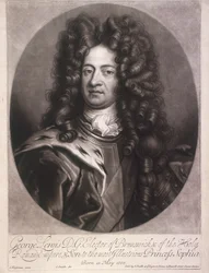 Ovales Porträt von Georg I., König von Großbritannien, um 1700
