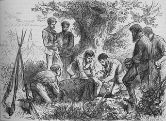 Beerdigung von Eyre, ca. 1880