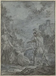 Kapitulation eines Heerführers, Gruppe gleichartiger Illustrationen mit Rittern und Reitern (Serientitel)