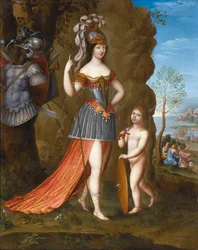 Porträt einer Dame als Minerva