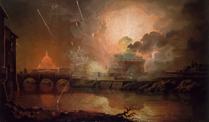 Feuerwerk am Castel Sant