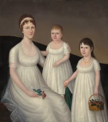 Grace Allison McCurdy Mrs. Hugh McCurdy und ihre Töchter, Mary Jane und Letitia Grace, um 1806