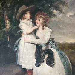 Miss Cocks und ihre Nichte, um 1790