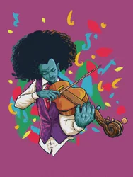 Lebhafter Geiger Musik