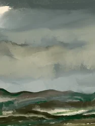 Stimmungsvolle Berglandschaft