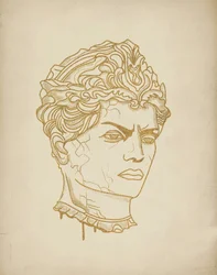 Königlicher goldener Blick