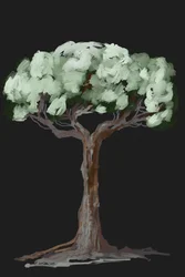 Lebendiger grüner Baum