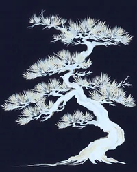 Weißer Bonsai-Baum
