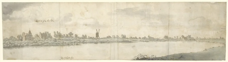 Ansicht von Schloss Ooij, nahe Nijmegen, Nordbrabant
