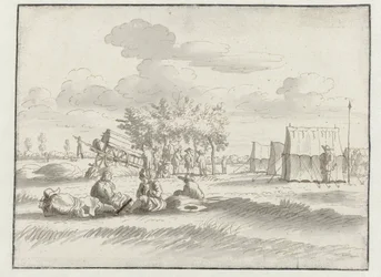 Ansicht eines Lagers der Armee von Wilhelm III. bei Leuven