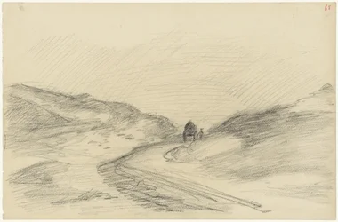 Dünenweg mit Karren