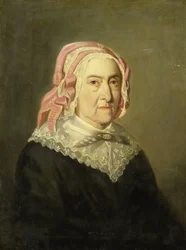 Sientje Nijkerk-Servaas im Alter von 90 Jahren, 1857