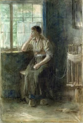 Frau am Fenster