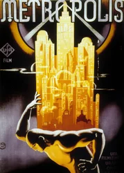 Plakat zur ungarischen Veröffentlichung von Metropolis, Regie Fritz Lang, 1927