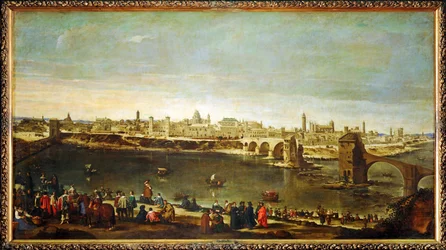 Ein Blick auf die Stadt Saragossa