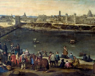 Blick auf die Stadt Saragossa im Jahr 1646 (Detail)