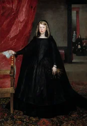 Die Kaiserin Doña Margarita de Austria in Trauerkleidung