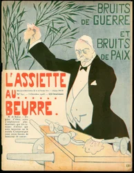 Cover von „Der Butterteller“, Nummer 392, satirisch in Farben
