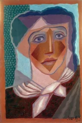 Frau mit Halstuch, 1924