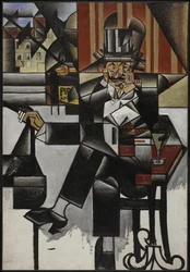 Mann in einem Café, 1912