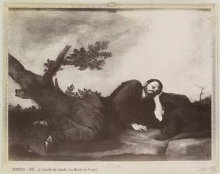 Fotoreproduktion eines Gemäldes von Jusepe Ribera, darstellend den Traum von Jakob