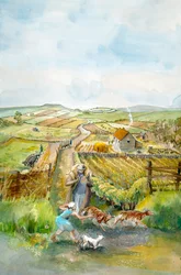 Ländliche Landschaft