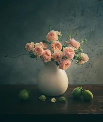 Rosa Rosen Stillleben
