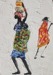 Lebendige afrikanische Figuren