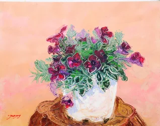 Lebhafte Topfblumen