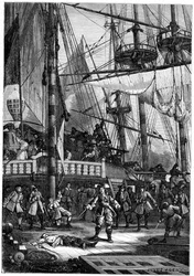 Jean Bart tötet den niederländischen Kapitän der Neptune