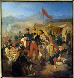 Krimkrieg: Der Militärchirurg Scrive behandelt die Verwundeten nach der Schlacht von Inkermann am 5.11.1854