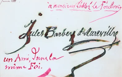 Unterschrift von Jules-Amedee Barbey d