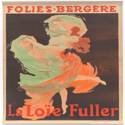 Loïe Fuller in den Folies-Bergère