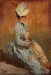 Sitzende Dame, ca. 1879-84