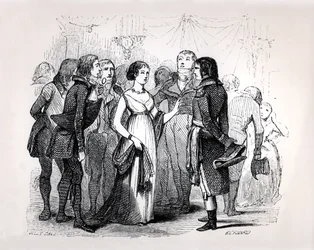 Madame de Stael befragt Napoleon Bonaparte über die besten Frauen, aus 