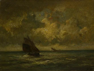 Zwei Boote im Sturm