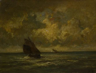 Zwei Boote im Sturm