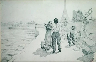 Ansicht der Ufer der Seine, Paris