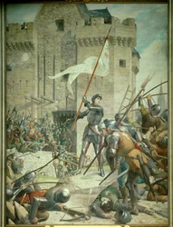 Hundertjähriger Krieg: Jeanne d’Arc in Rüstung vor Orléans