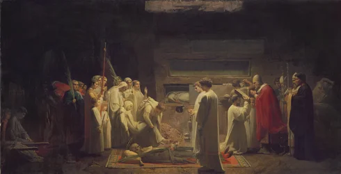 Die Märtyrer in den Katakomben, 1855
