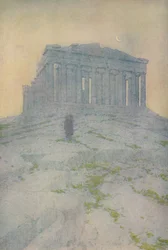 Das Parthenon in Athen, 1913