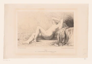 Liegende nackte Frau, „Traum“ (Titel auf dem Objekt)